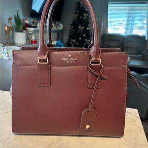 kate spade Mahogany Leather Briefcase